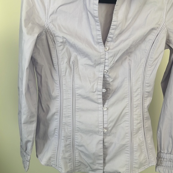 Kenar Lilac Purple Womens Button Down Shirt Blouse Size Medium - Picture 4 of 12